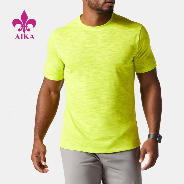 OEM Hot Sell Summer Sportswear Polyester Short Sleeve Gym Plain Mens T Shirts