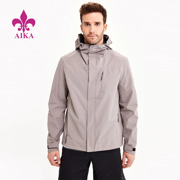 China Factory for Beach Board Shorts -
Men Sports Wear Highly Waterproof Breathable Packable Jacket Running Windbreaker Jacket – AIKA detail pictures