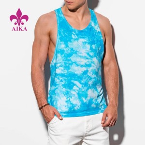 Factory wholesale Jogger For Man -
 Wholesale Tie Dye Tank Tops Custom Cotton Streetwear Sleveless Gym Tank Top Men – AIKA