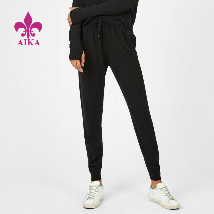 Custom Wholesale Side Stripe Super Soft Running Women Sports Joggers Sweat Pants