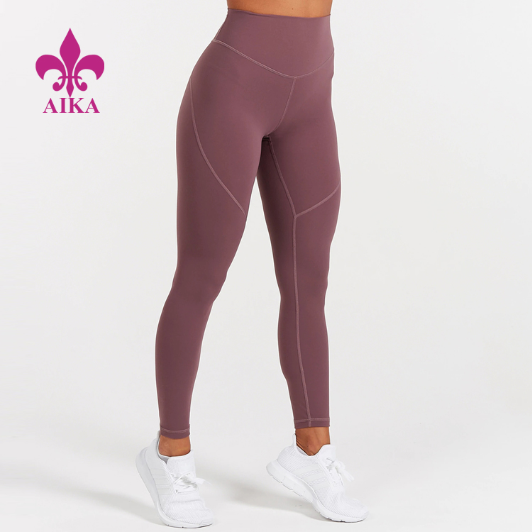 High definition Custom Gym Wear -
Nylon Spandex High Waist Fashion Tights Design Fitness Yoga Wear Women Sports Leggings – AIKA detail pictures