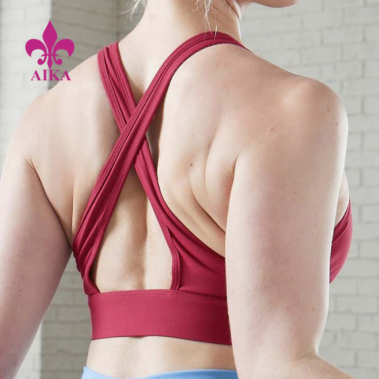Factory making Sweatshirts Supplier -
High Stretch Classical Design Fitness Clothing Breathable Shockproof Push Up Women Sports Bra – AIKA detail pictures