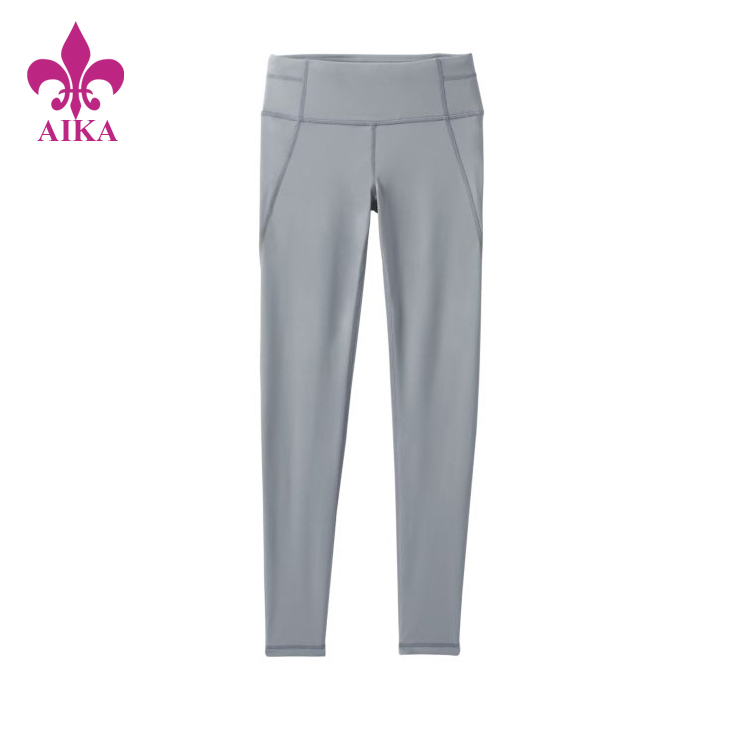 China Cheap price Tracksuits Manufacturer -
wholesale hot selling high quality solid polyester spandex yoga leggings for women – AIKA detail pictures