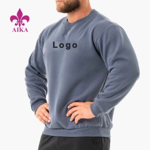 Wholesale Dealers of White Stringer Tank Top -
 Custom Logo Print/Embroidery Blank Workout Clothing Cotton Crewneck Sweatshirt For Men – AIKA