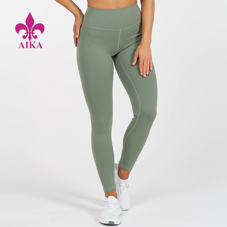 Custom Wholesale High Waist Tights Workout Gym Leggings For Women Yoga Pants Wear
