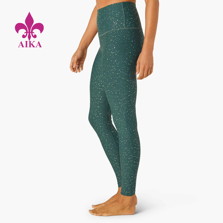 Manufacturer for Women Tights -
Latest Design Work Out Gym Wear Women Running Tights Nylon Spandex Shiny Fitness Yoga Leggings – AIKA detail pictures
