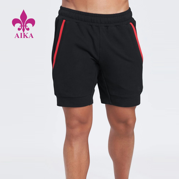 2021 Wholesale Gym Sportswear Polyester Cotton Spandex Sweat Shorts Men Sports Wear