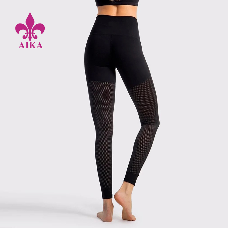Bottom price Yoga Wear For Women -
Good price first quality women high waist workout mesh joint fitness yoga wear leggings – AIKA detail pictures