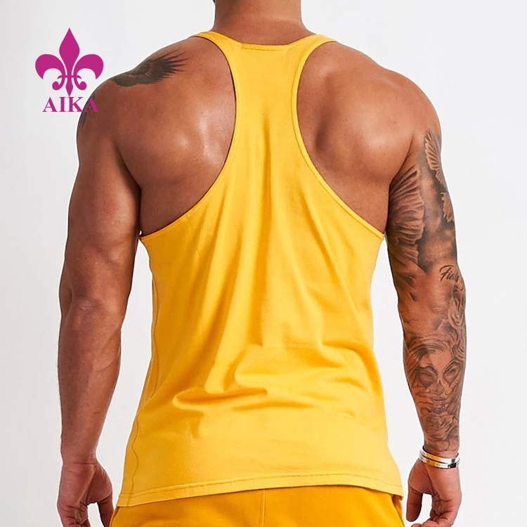 Reliable Supplier Oem T Shirts -
 Wholesale Nice Design Tank Top Fabric Running Fitness Singlet Wear For  Mens – AIKA