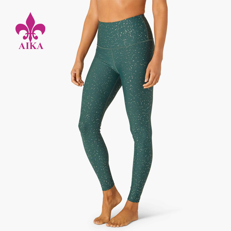 Manufacturer for Women Tights -
Latest Design Work Out Gym Wear Women Running Tights Nylon Spandex Shiny Fitness Yoga Leggings – AIKA detail pictures