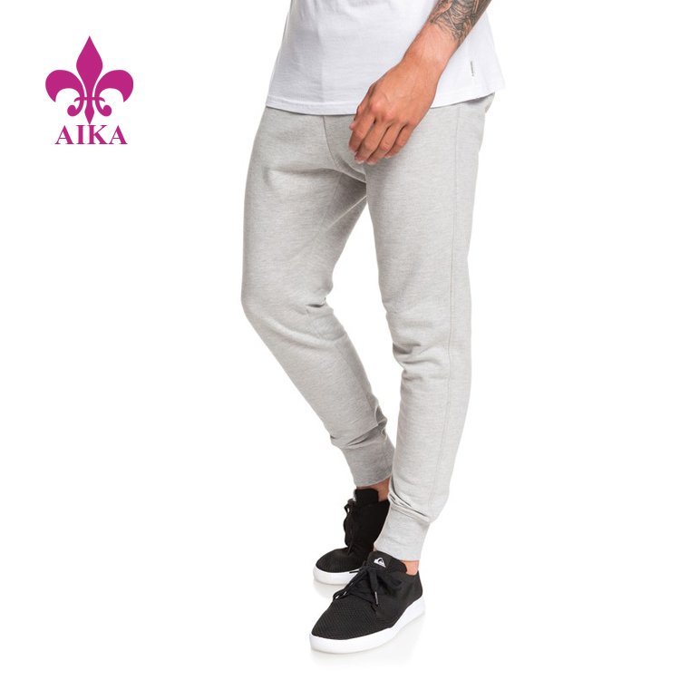 Custom Basic Lightweight Cotton Polyester Sweat Fabric Sports Gym Men Joggers