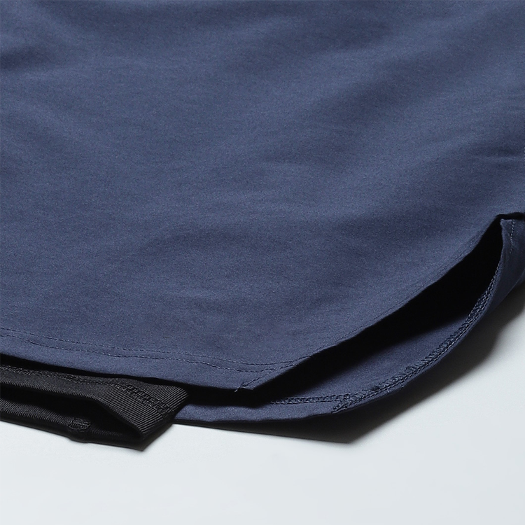 Fashion Design Elastic Waist Breathable 2 in 1 Woven Fabric Gym Shorts For Men detail pictures