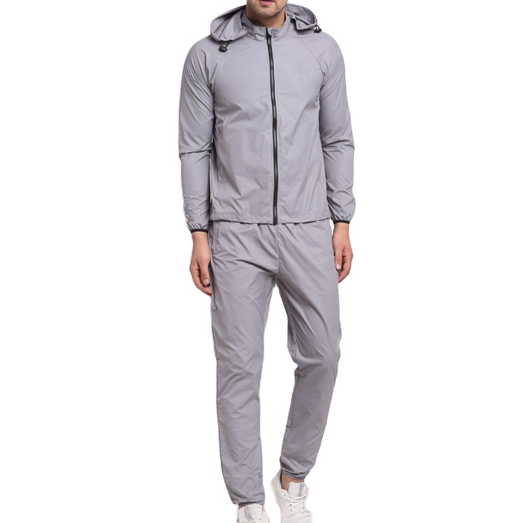 Wholesale Woven Fabric Lightweight Men’s 100%Polyester Gym Sports Tracksuit