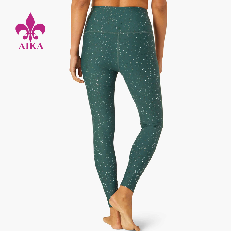 Manufacturer for Women Tights -
Latest Design Work Out Gym Wear Women Running Tights Nylon Spandex Shiny Fitness Yoga Leggings – AIKA detail pictures