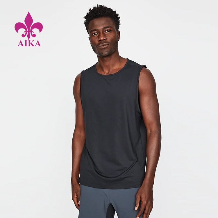Hot Sale Custom Design Breathable Sleeveless Sports Train Tee Men Muscle Tank Top