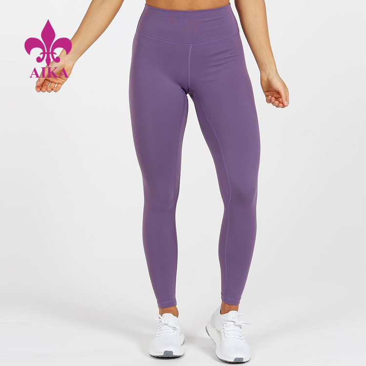 New Delivery for Moisture Wicking Yoga Pants -
Latest Tights Design High Waist Nylon Gym Leggings Women Workout Yoga Pants – AIKA detail pictures