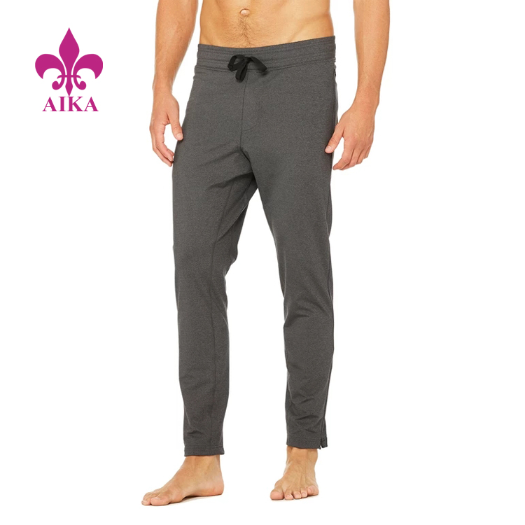 OEM Supply Track Sportswear -
 High Quality Customized Classic Design Invisible Zip Pockets Slim Pants for Men – AIKA