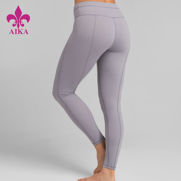 China Cheap price Tracksuits Manufacturer -
wholesale hot selling high quality solid polyester spandex yoga leggings for women – AIKA detail pictures