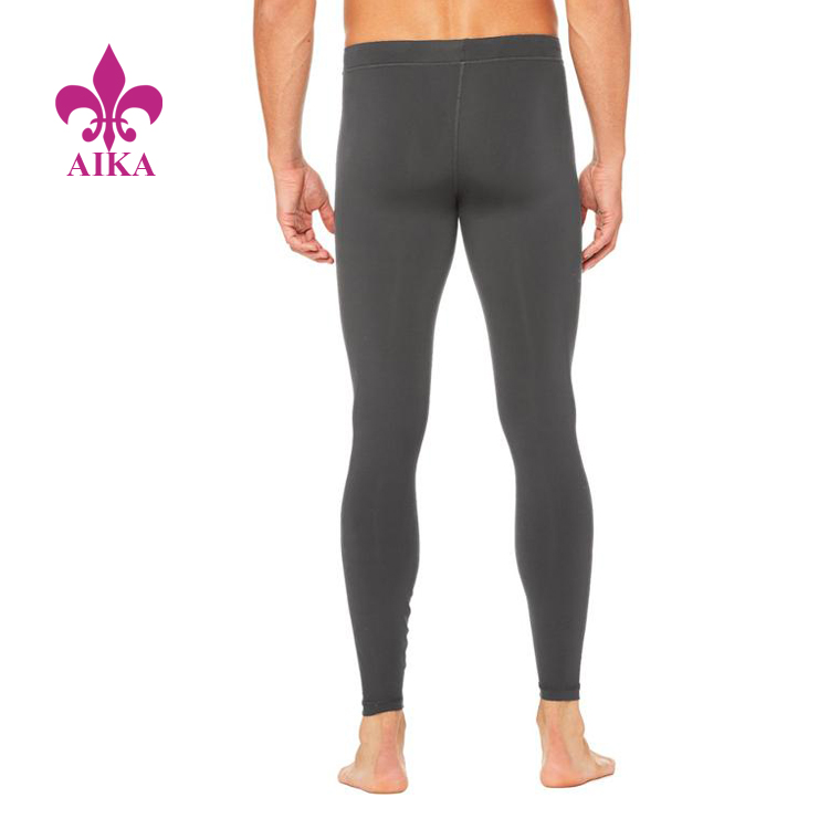 China Supplier Fleece Pants -
High Quality OEM Spandex / Nylon Comfortable Compression Sports Leggings for Men – AIKA detail pictures