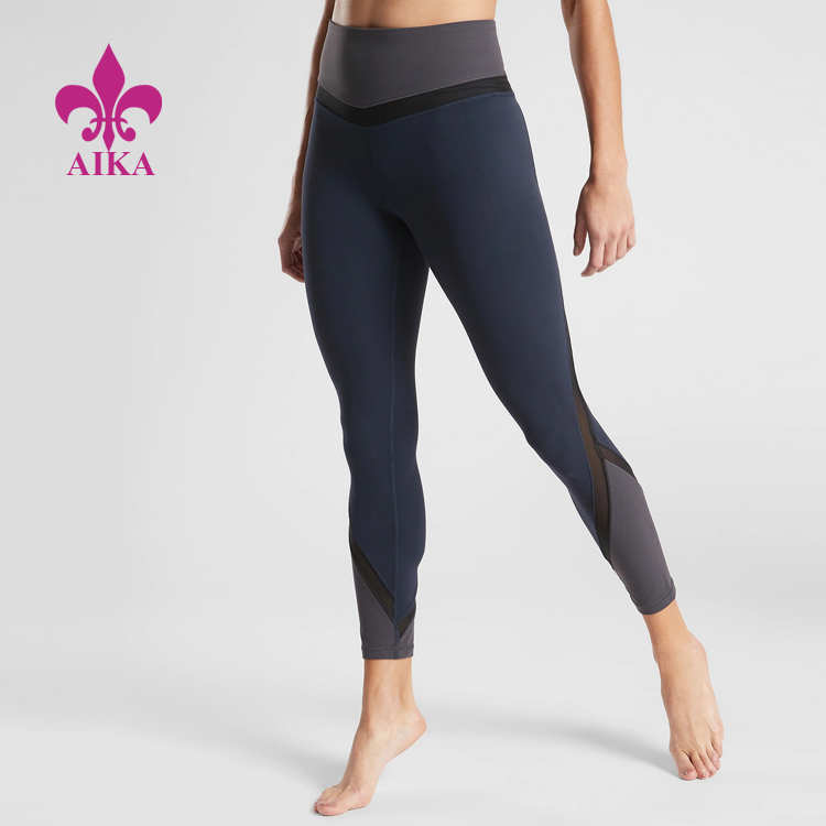 Trending Products Yoga Leggings Supplier -
High Waist Fitness Tights Design Ladies Color Panel Gym Leggings Women Yoga Pants Wholesale – AIKA detail pictures