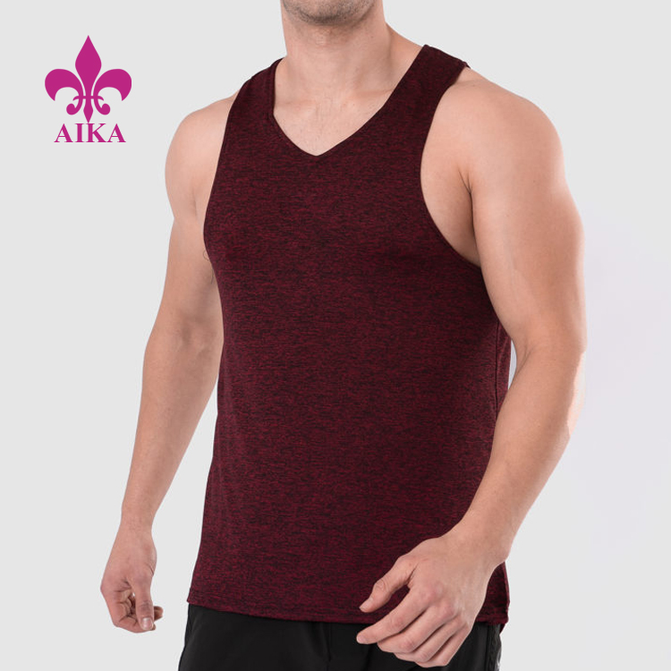 Latest Arrival Compression Singlet Design Custom Fitness Men’s Tank Top Wholesale
