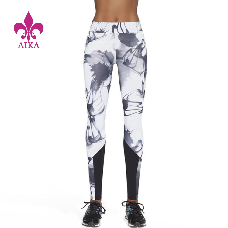 Cheapest Factory Yoga Vest -
 Hight Quality Custom OEM Printing Mid Waistband Tights Sports Yoga Leggings – AIKA
