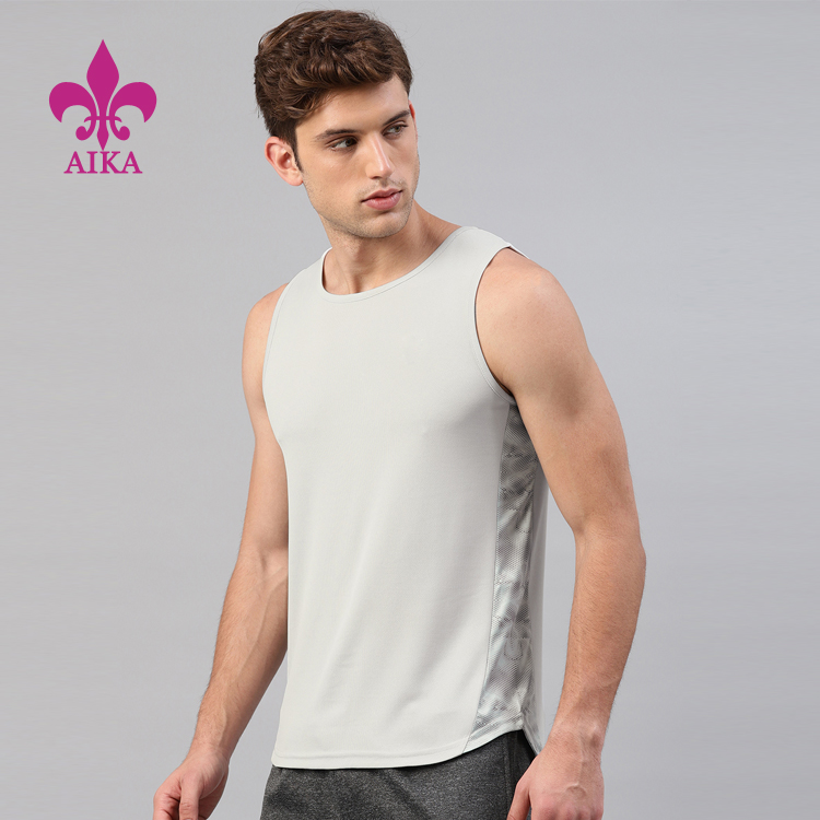 2019 High quality Men Shorts -
 Custom Breathable Cotton Fitness Mens Sports Gym Wholesale Blank Tank Top In Bulk – AIKA