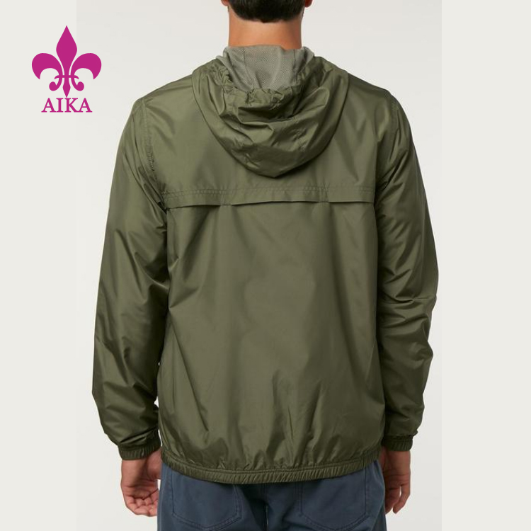 Best quality Men Sportswear Clothing -
Wholesale Custom Activewear Waterproof Sports Hoodies Clothes Zip Jackets Design For Men – AIKA detail pictures