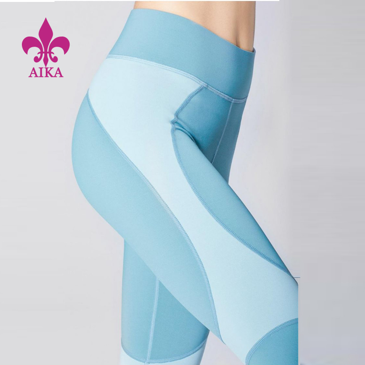 Low price for Down Vest -
New Arrival Colors Panel Design Fitness Tights Wholesale Custom Leggings For Women Yoga Wear – AIKA detail pictures