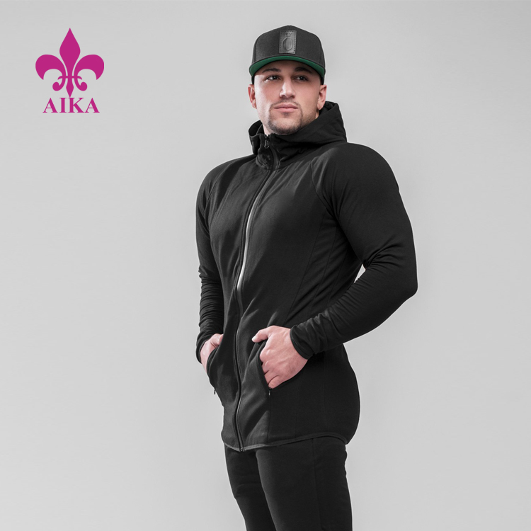 Blank Gym Clothing Custom Sports Jacket Outdoor Gym Wear Mens  Hoodie