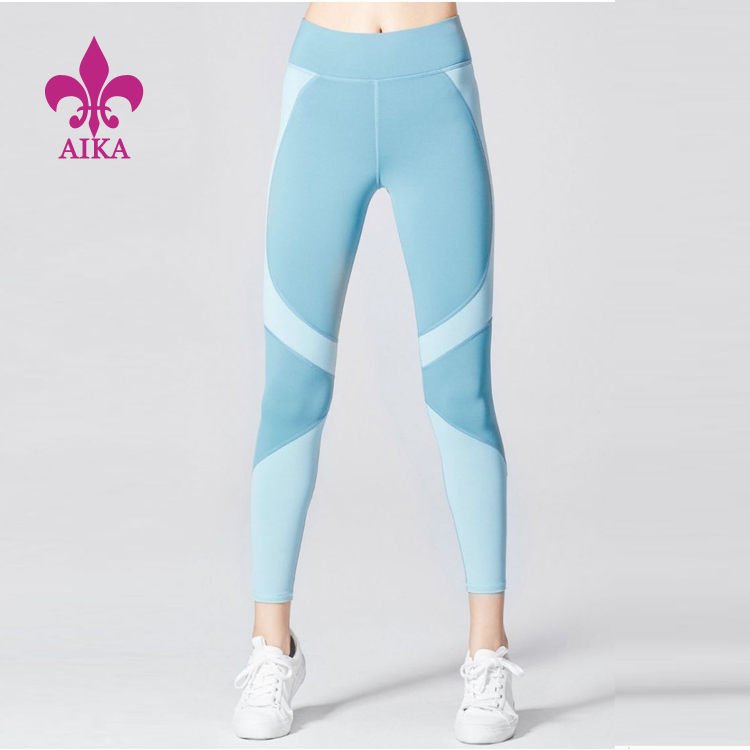 Low price for Down Vest -
New Arrival Colors Panel Design Fitness Tights Wholesale Custom Leggings For Women Yoga Wear – AIKA detail pictures
