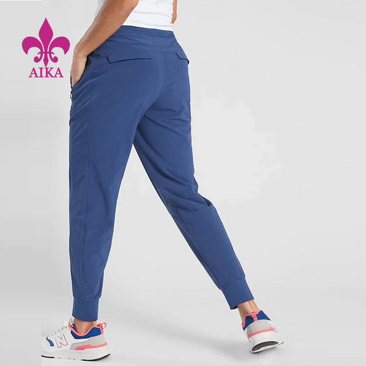 Wholesale Price China Women Wear -
Hight Quality Custom OEM Graceful Sports Elastin Pocket Zipper Women Jogger Pant – AIKA detail pictures