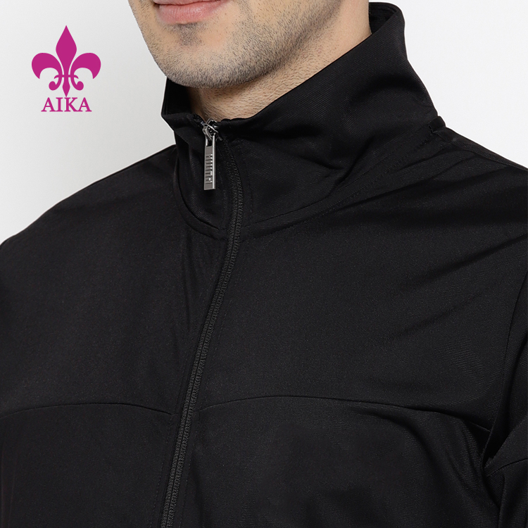 Factory selling Open Back Yoga Shirt Manufacturers -
Wholesale Custom Latest Design Workout Gym Mens Sport Jogging Plain Tracksuit – AIKA detail pictures