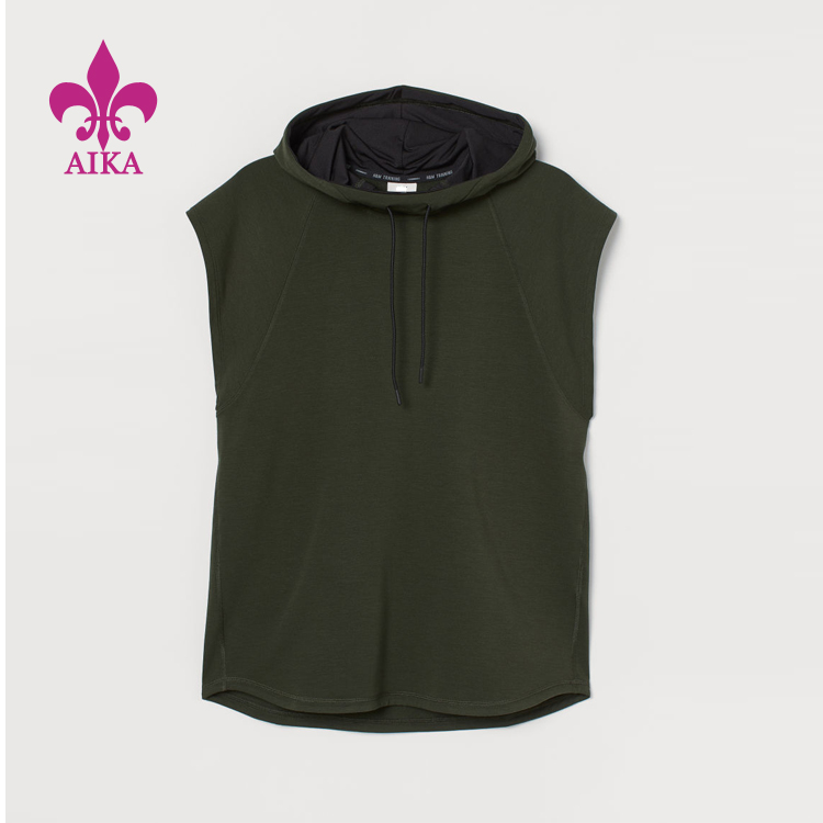 Good quality Sportswear For Men -
2019 Custom High quality Terry Fabric Sport Gym Clothing Mens Sleeveless Tank Top Hoodies – AIKA detail pictures