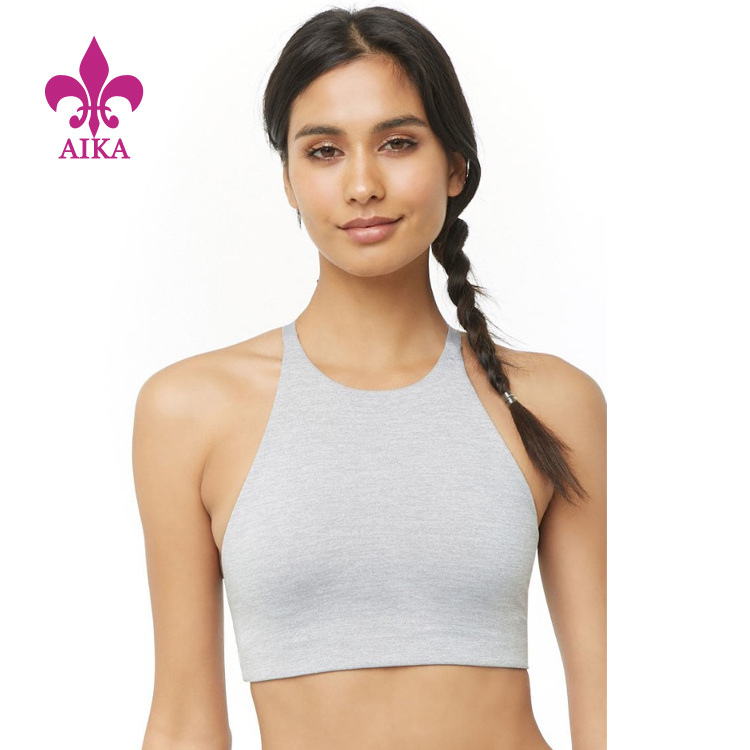Renewable Design for Yoga Clothing -
OEM Custom Logo High Quality Gym Clothes Fitness Sexy Back Blank Ladies Yoga Sports Bra – AIKA detail pictures