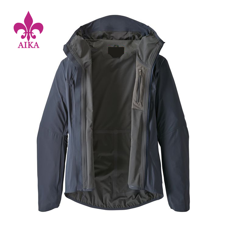 2021 Windbreaker Jacket For Men – Whole Custom Outdoor Waterproof Anti UV Windbreaker Hoodie Jackets For Men – AIKA detail pictures