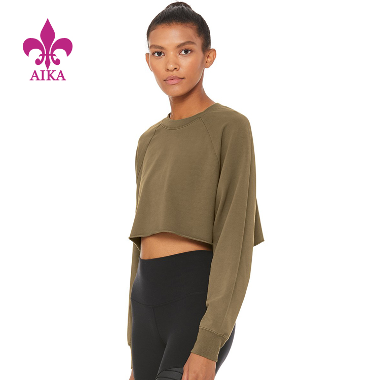 Custom First Quality Quick Dry Blank Long Sleeve  Loose Gym Running T Shirt for Women