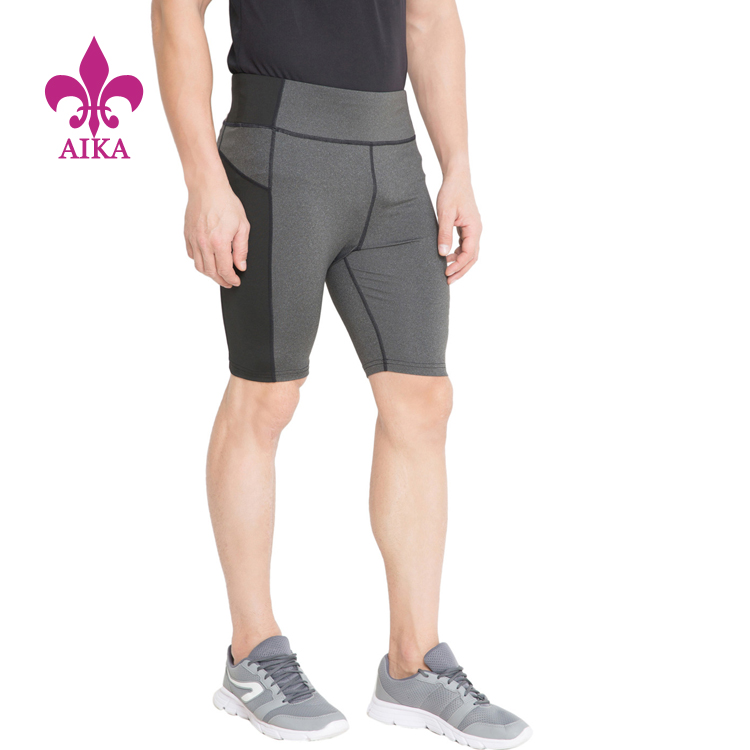OEM Factory for Fashion Skinny Pants -
OEM New Arrival Custom Sports Legging Quick Dry Breathable Compression Athletic Tights Men's Shorts – AIKA detail pictures