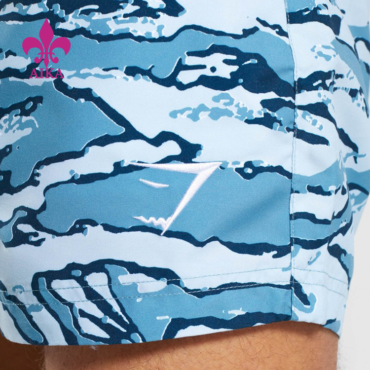 factory customized Gym Pants -
New Arrival Compression Quick Dry Sublimation Printing Polyester Spandex Sports Men's Shorts – AIKA detail pictures
