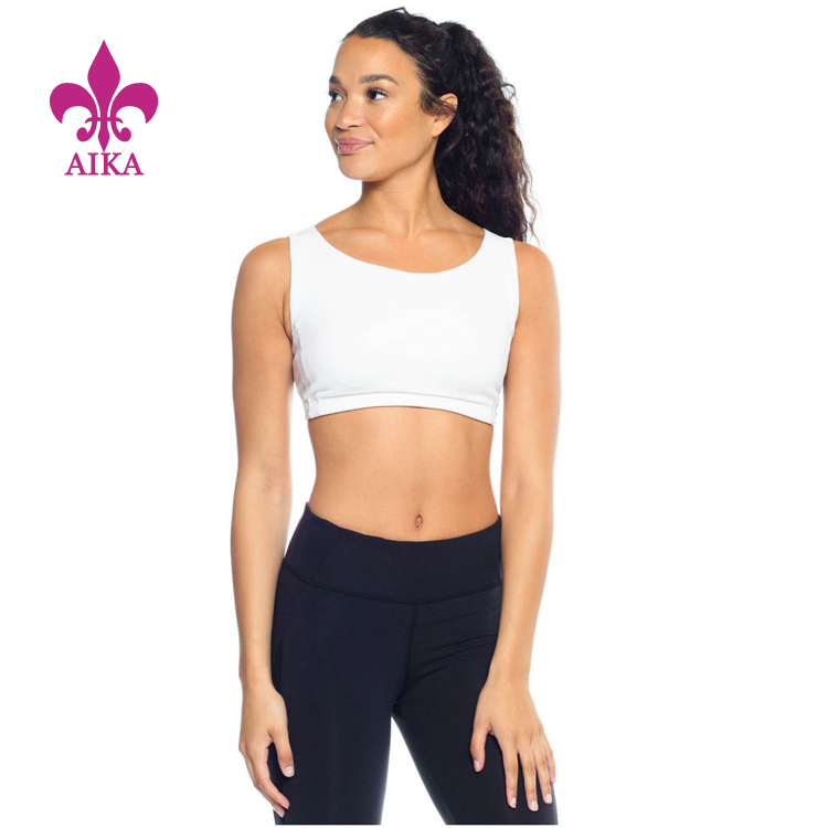 Wholesale custom high quality blank gym running crop tank tops for women