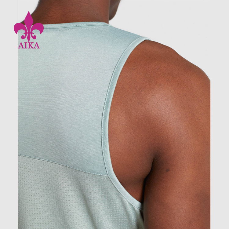 China Supplier Capri Pants -
Custom wholesale hot sale logo print embroidery low moq gym sports men tank tops – AIKA detail pictures