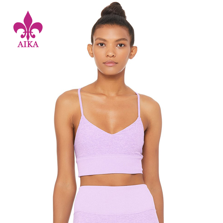 Hot sale Seamless T Shirts -
New apparel custom logo first quality fitness ladies running gym yoga bra – AIKA detail pictures