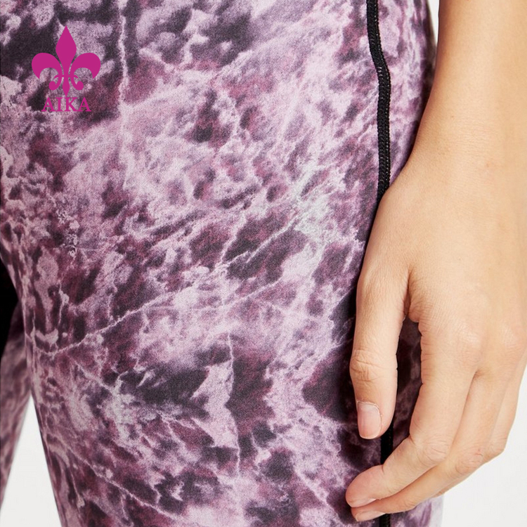 Chinese Professional Women Wear -
Hight Quality Unique Colorful Printing Active Mesh Hot Girls Yoga Pants – AIKA detail pictures