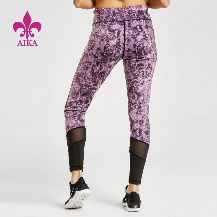 Chinese Professional Women Wear -
Hight Quality Unique Colorful Printing Active Mesh Hot Girls Yoga Pants – AIKA detail pictures