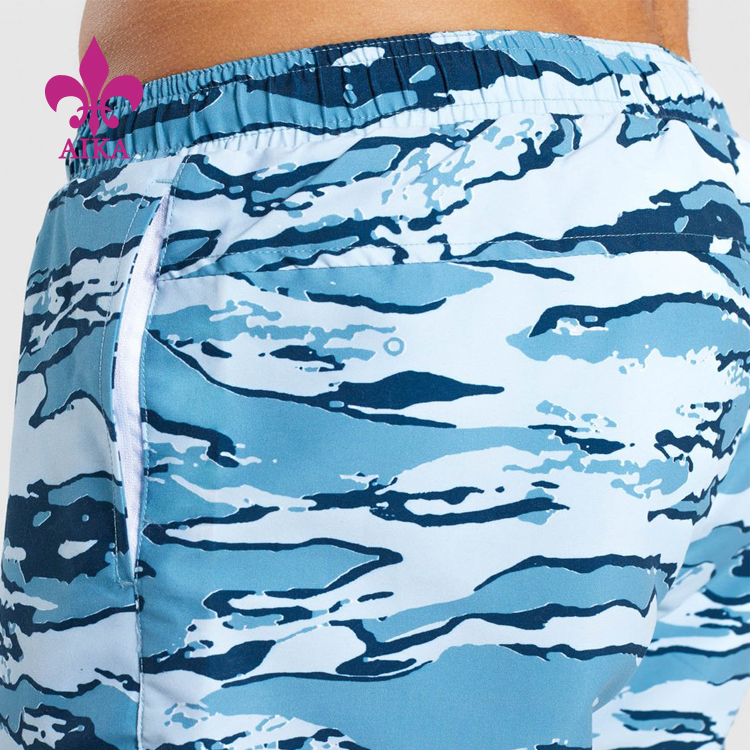 factory customized Gym Pants -
New Arrival Compression Quick Dry Sublimation Printing Polyester Spandex Sports Men's Shorts – AIKA detail pictures