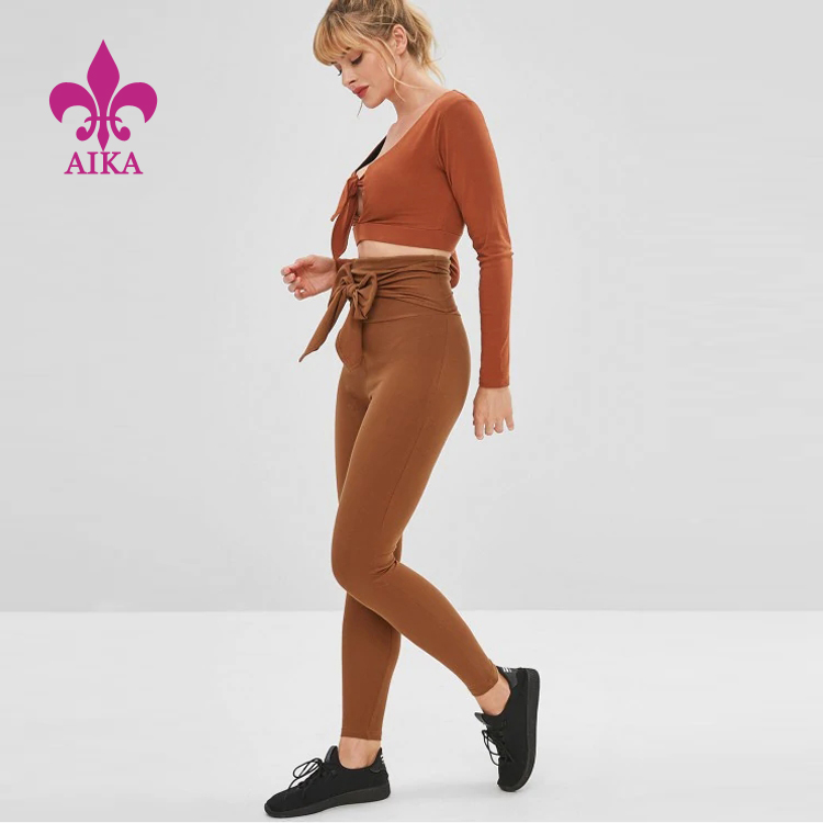 Best-Selling Track Suits -
OEM Hight Quality High Waist Push Up Unique Butterfly Girdle Fitness Yoga Pants – AIKA detail pictures