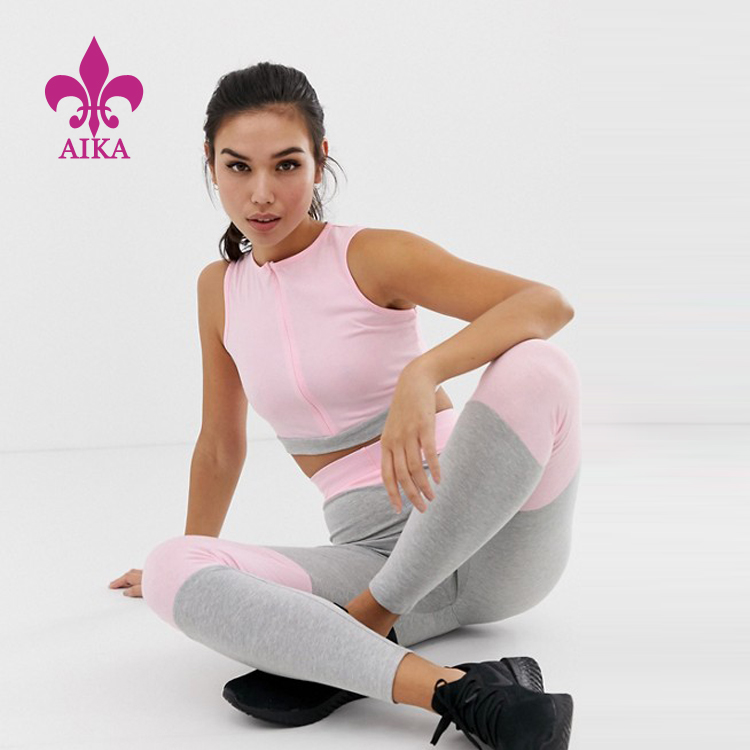 Custom sports wear wholesale polyester spandex Dry fit bodybuilding workout women crop tops