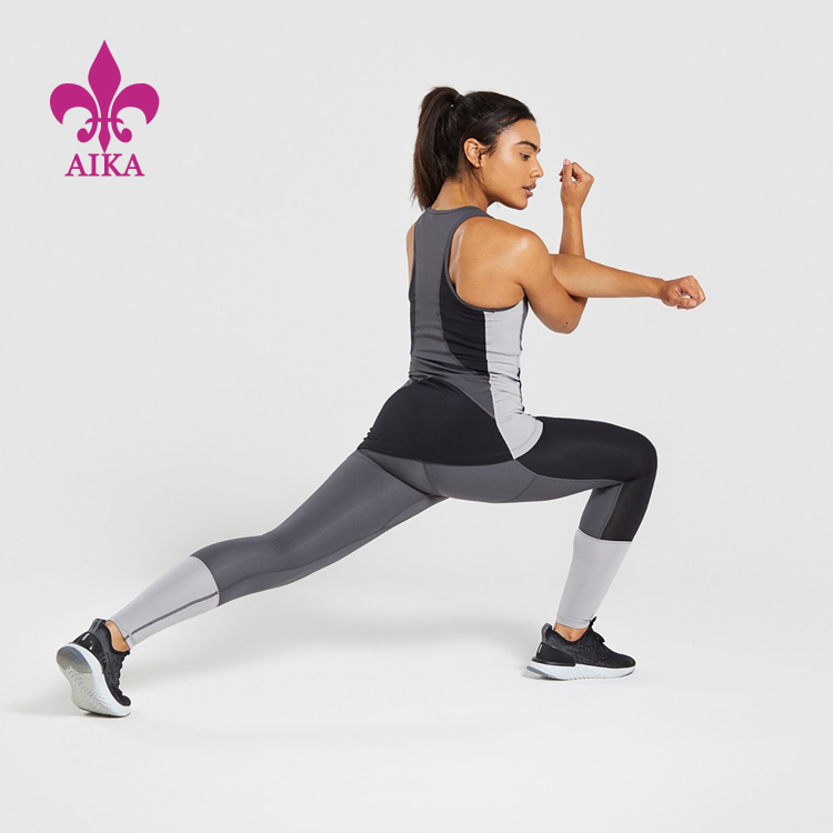 OEM manufacturer Yoga Clothes Manufacuturer -
High quality Wholesale gym clothing Customized quick Dry workout Color block women yoga leggings – AIKA detail pictures