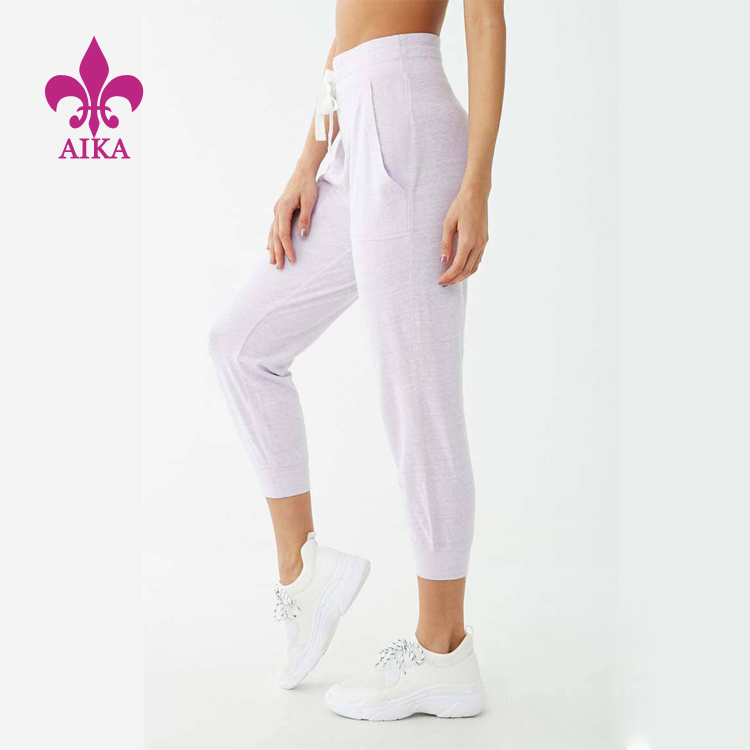Factory wholesale Sports Clothes Supplier -
Custom cotton polyester sports gym active wear women joggers – AIKA detail pictures