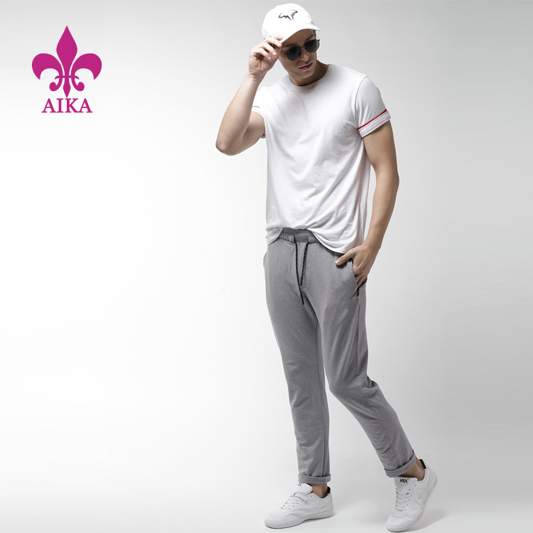 High Quality Men Singlets -
Custom Wholesale OEM High Quality Loose Casual Blank Drawstring Elastic Men’s Sports Pant – AIKA detail pictures